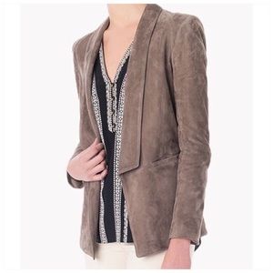 Veronica Beard Suede Leather Jacket Size 2